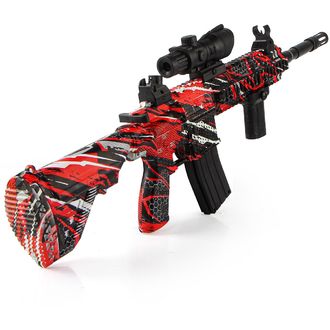 Sunny Blaster M416, pištoľ na vodné gélové pelety s príslušenstvom, červená