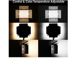Neewer 660 set 2x Bi-Color permanentné foto svetlo, 330x studená + 330x teplá LED, 40W