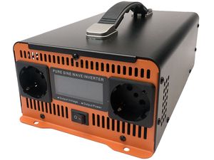 Napájací menič HOULI 12V na 230V, 1500W/3000W, čistá sínusoida
