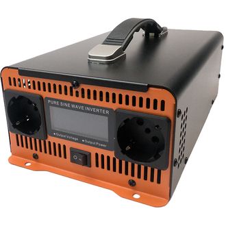 Napájací menič HOULI 12V na 230V, 1500W/3000W, čistá sínusoida