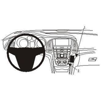 Brodit ProClip montážna konzola pre Opel Cascada 14-19, na stred vpravo
