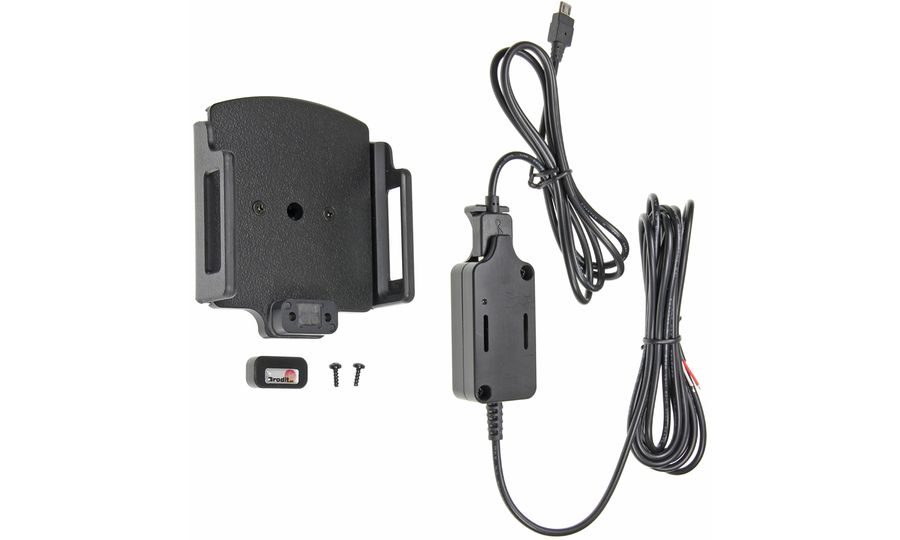 Brodit držiak do auta na mobilný telefón nastaviteľný so skrytým nabíjaním š.75-89 mm, tl.6-10mm