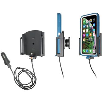 Brodit držiak na Apple iPhone 11 Pro Max s puzdrom, š.80-94mm, tl.9-13mm, s nabíjaním z cig. zap/USB