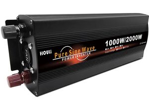 Napájací menič HOULI 12V na 230V, 1000W/2000W, čistá sínusoida