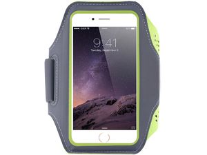 Mobilly športové neoprénové puzdro na ruky pre telefóny veľkosti 6,4", zelené