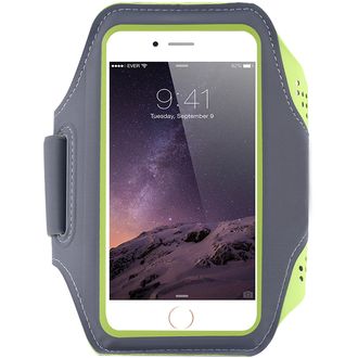 Mobilly športové neoprénové puzdro na ruky pre telefóny veľkosti 6,4", zelené