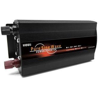 Napájací menič HOULI 12V na 230V, 800W/1600W, čistá sínusová vlna