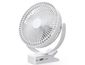 Mobilly Nabíjací ventilátor s klipom, 10000 mAh, biely