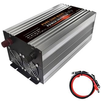 Napájací menič HOULI 12V na 230V, 4000W/8000W, čistá sínusoida