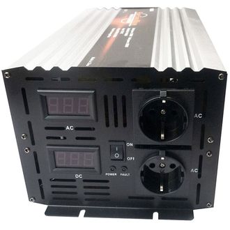 Napájací menič HOULI 12V na 230V, 4000W/8000W, čistá sínusoida