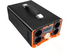 Napájací menič HOULI 24V na 230V, 3000W/6000W, čistá sínusoida