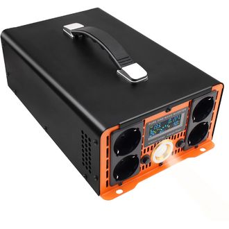 Napájací menič HOULI 24V na 230V, 3000W/6000W, čistá sínusoida