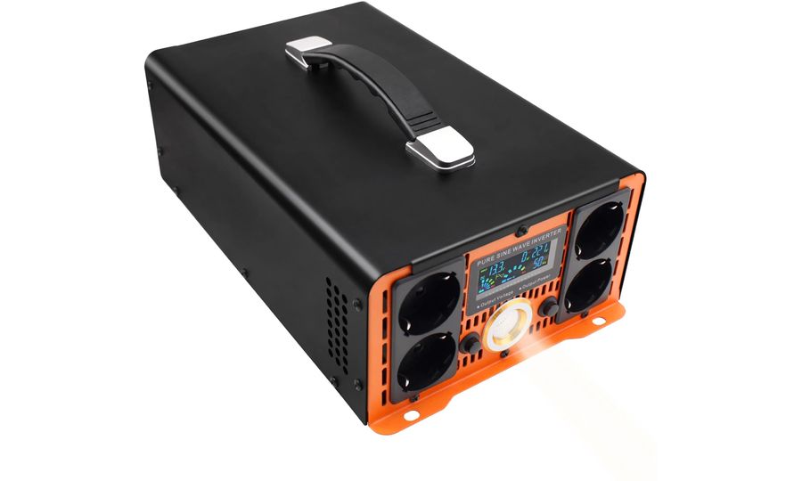 Napájací menič HOULI 24V na 230V, 3000W/6000W, čistá sínusoida