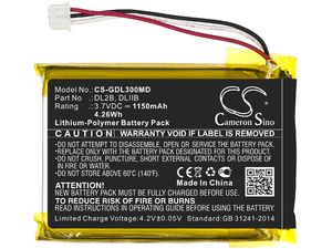 Batéria pre 3gen Dermlite lI, Dnl3n a iné, 1150 mAh, Li-Ion