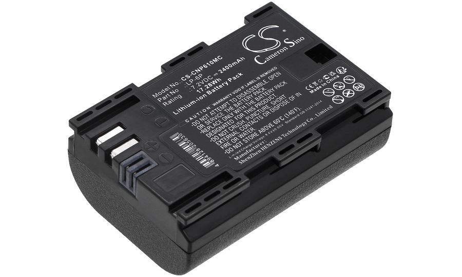 Batéria pre Canon Eos 60d, Eos 5d Mark lI, Eos 7d a ďalšie, 2400 mAh, Li-Ion
