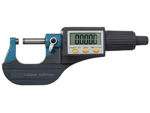 Digitálny profesionálny mikrometer s puzdrom, rozsah 0-25 mm