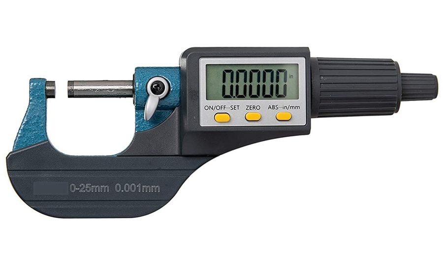 Digitálny profesionálny mikrometer s puzdrom, rozsah 0-25 mm