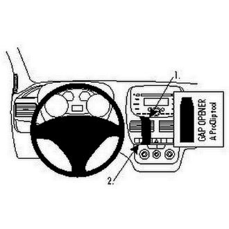 Brodit ProClip montážna konzola pre Fiat Doblo 10-14/Opel Combo 12-18, na stred