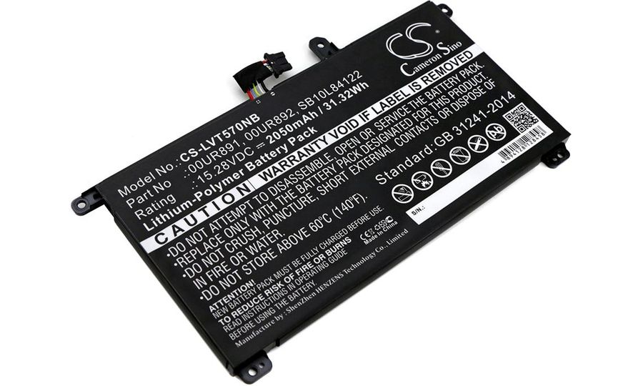 Baterie pro Lenovo Thinkpad P51s / P52s / T570 / T580, 2050mAh, Li-Pol
