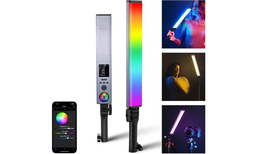 Neewer BH30S ručná svetelná lišta, 168x biela + 80x RGB LED, 15W, 5/8" závit
