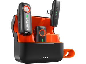 Mikrofón HOHEM Bluetooth s konektorom 2TX + 1RX (typ C)  + nabíjacie puzdro