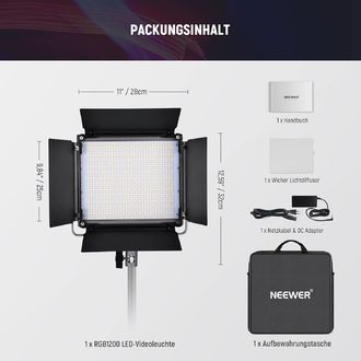 Neewer RGB1200 foto svetlo, 480x RGB LED, 60W