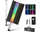 Neewer CL124 RGB permanentná ručná svetelná lišta, 112x biela + 60x RGB LED, 16W, 5/8" závit
