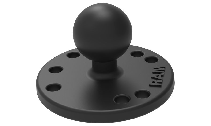 RAM Mounts kruhový adaptér, kovový, vzor otvorov AMPS, 1"kolík, RAM-B-202U