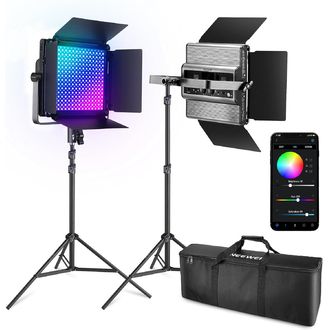 Neewer set 2x RGB1200 foto svetlo, 480x RGB LED, 60W