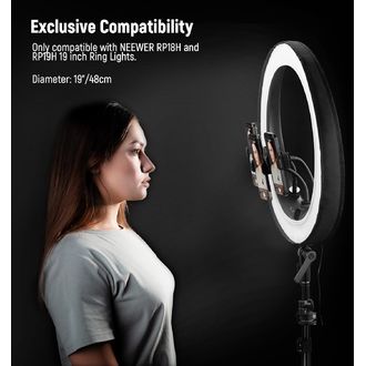 Neewer RP19H 18,9" trvalé kruhové svetlo so stojanom, 512 LED, 42 W, 2540 lx, CRI 98+, diaľkové ovládanie
