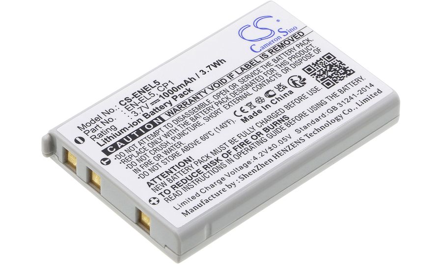 Batéria (ekvivalent EN-EL5) pre Nikon Coolpix 3700, 5200, 7900, P80, P6000, Li-ion 3,7V 1000mAh