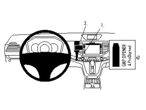 Brodit ProClip montážny držiak pre Honda CR-V 12-16, na stred
