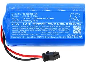 Batéria pre Ecovacs D83, Lenovo D450, Neebo, Prixton, Ultenic a ďalšie, 3350 mAh, Li-Ion