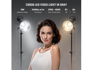 Neewer CB60 trvalé štúdiové svetlo, Bowens, 34000Lux/1m, 2700-6500K, CRI97+, 70W, Bi-Color COB LED