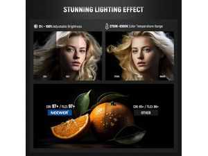 Neewer CB60 trvalé štúdiové svetlo, Bowens, 34000Lux/1m, 2700-6500K, CRI97+, 70W, Bi-Color COB LED