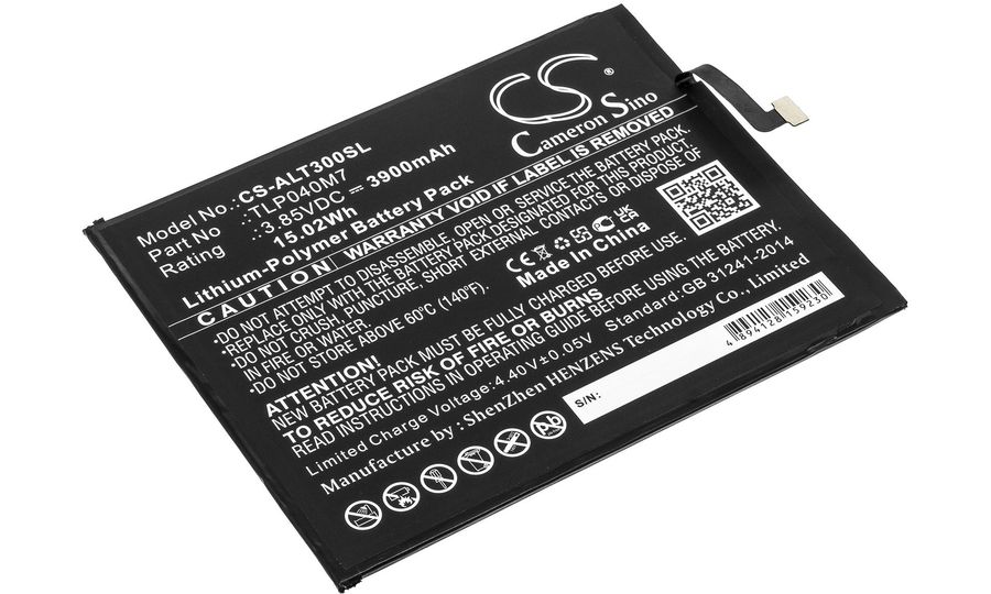 Batéria pre Alcatel 3T, 3900 mAh, Li-Ion
