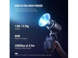 Neewer MS60C RGB trvalé štúdiové svetlo, Bowens, 8300Lux/1m, 2700-6500K, CRI97+, 65W, COB LED