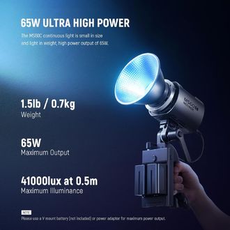 Neewer MS60C RGB trvalé štúdiové svetlo, Bowens, 8300Lux/1m, 2700-6500K, CRI97+, 65W, COB LED