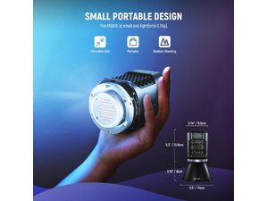 Neewer MS60C RGB trvalé štúdiové svetlo, Bowens, 8300Lux/1m, 2700-6500K, CRI97+, 65W, COB LED