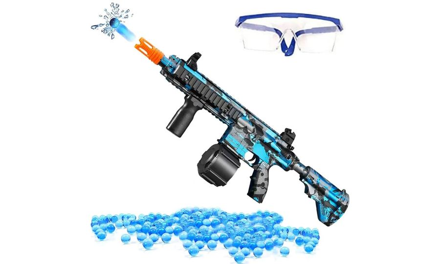 Sunny Blaster 808, detská vodná gélová vzduchová pištoľ s príslušenstvom, modrá