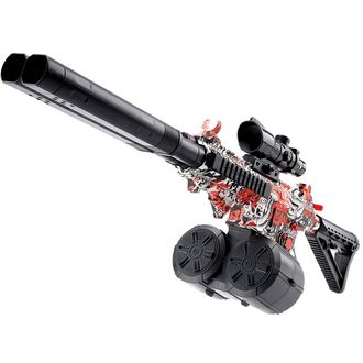 Sunny Blaster Double Barrel, dve hlavne, vodná gélová pištoľ na pelety, červená