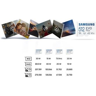 Samsung EVO Plus microSDXC 256GB U3 V30 A2 130MB/s + SD adaptér
