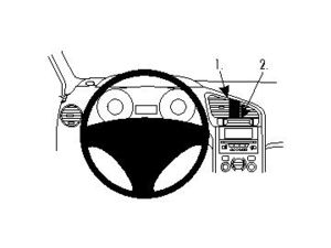 Brodit ProClip montážna konzola pre Peugeot 5008 10-17 (len Comfort), na stred