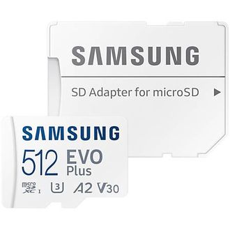 Samsung micro SDXC 512GB EVO Plus + adaptér SD, 160 MB/s