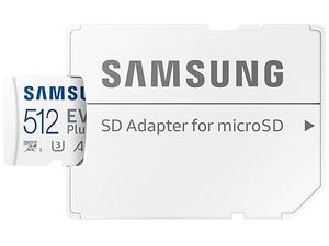 Samsung micro SDXC 512GB EVO Plus + adaptér SD, 160 MB/s