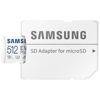Samsung micro SDXC 512GB EVO Plus + adaptér SD, 160 MB/s