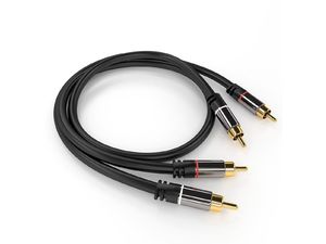 PremiumCord HQ tienený kábel 2x CINCH-2x CINCH M/M 1,5m