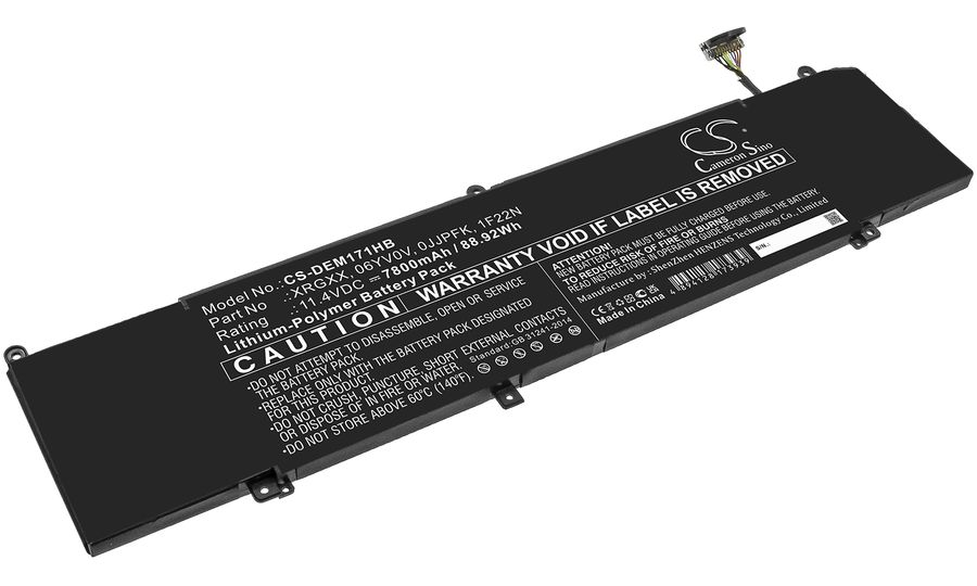 Batéria pre Dell Alienware M15 / G5 / G7 a ďalšie, 7800 mAh, Li-Pol