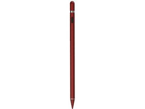 Aktívny stylus a dotykové pero 3v1 pre mobilné telefóny a tablety, červené