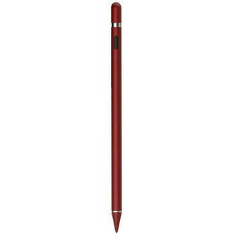 Aktívny stylus a dotykové pero 3v1 pre mobilné telefóny a tablety, červené